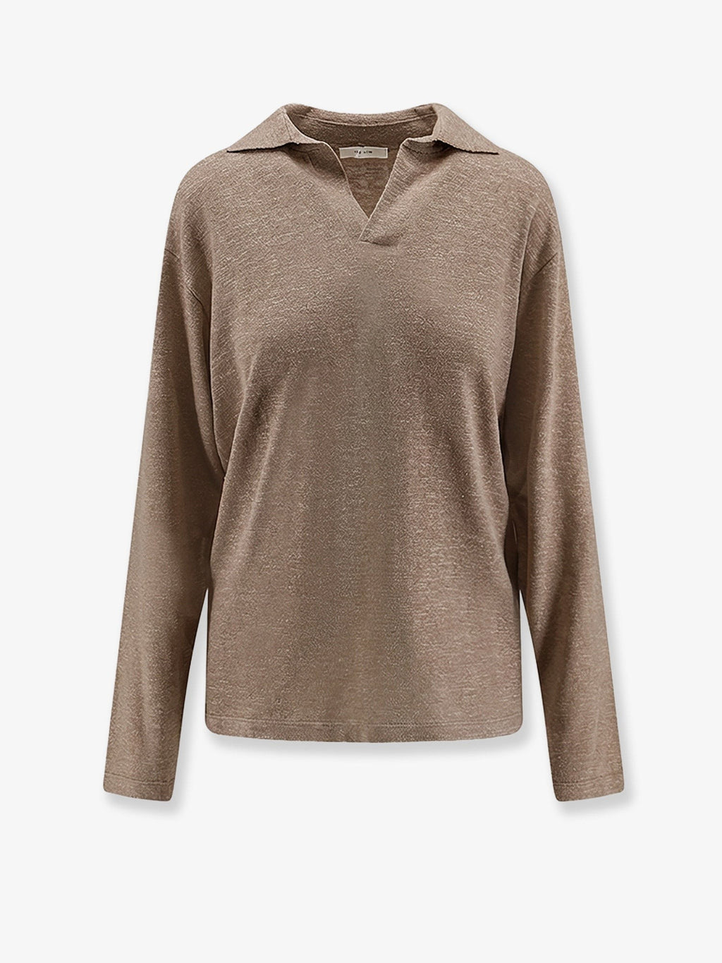 The Row Women's Niosa Polo Shirt in Cotton and Linen White