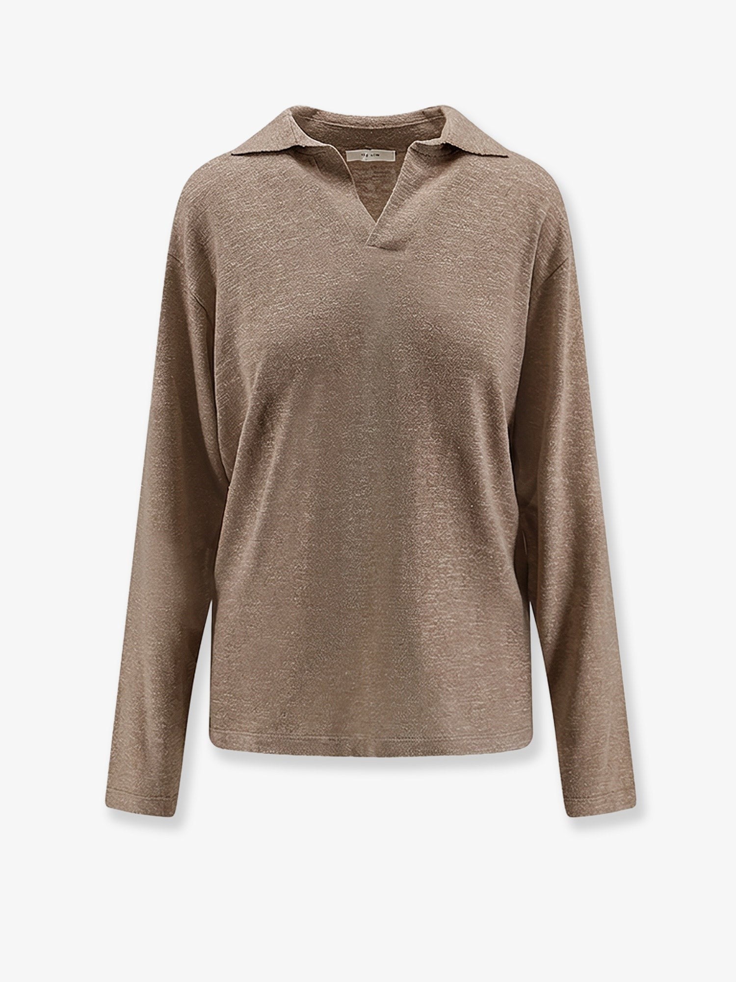 The Row Women's Niosa Polo Shirt in Cotton and Linen White