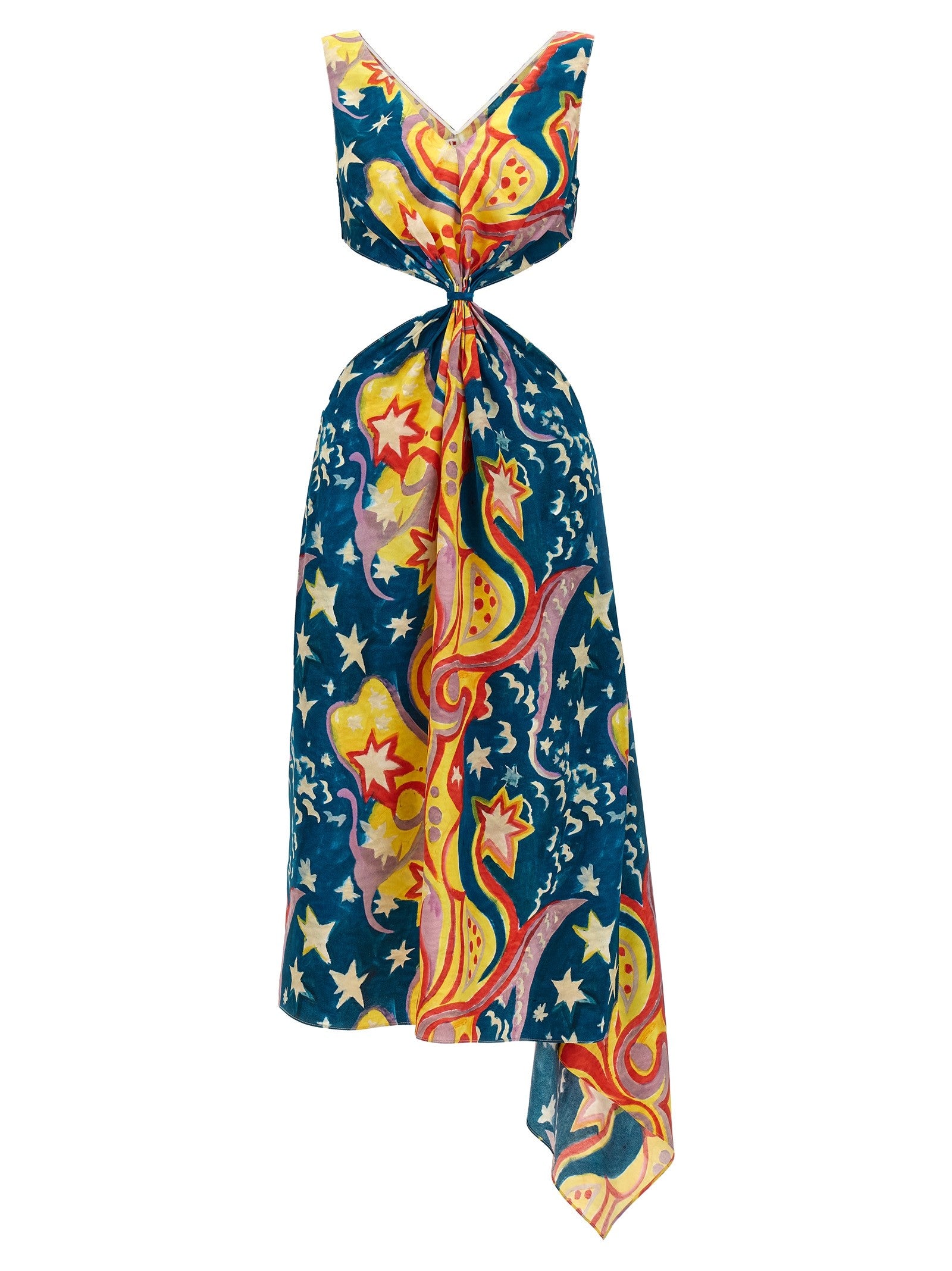 Marni No Vacancy Inn Capsule High Summer Long Dress Gold