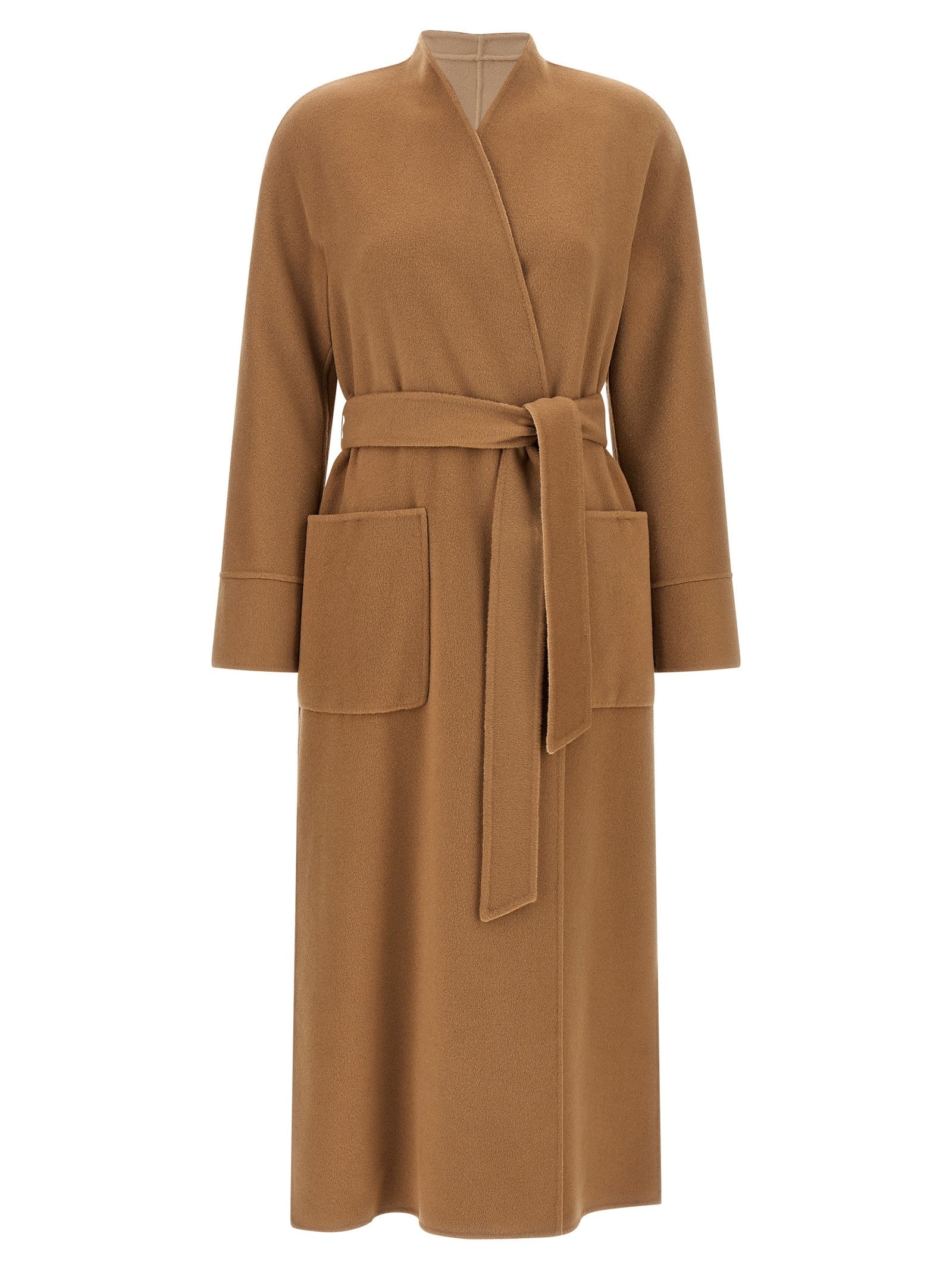 Max Mara Studio Nodo Reversible Coat Beige