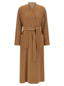 Max Mara Studio Nodo Reversible Coat Beige