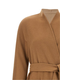 Max Mara Studio Nodo Reversible Coat Beige