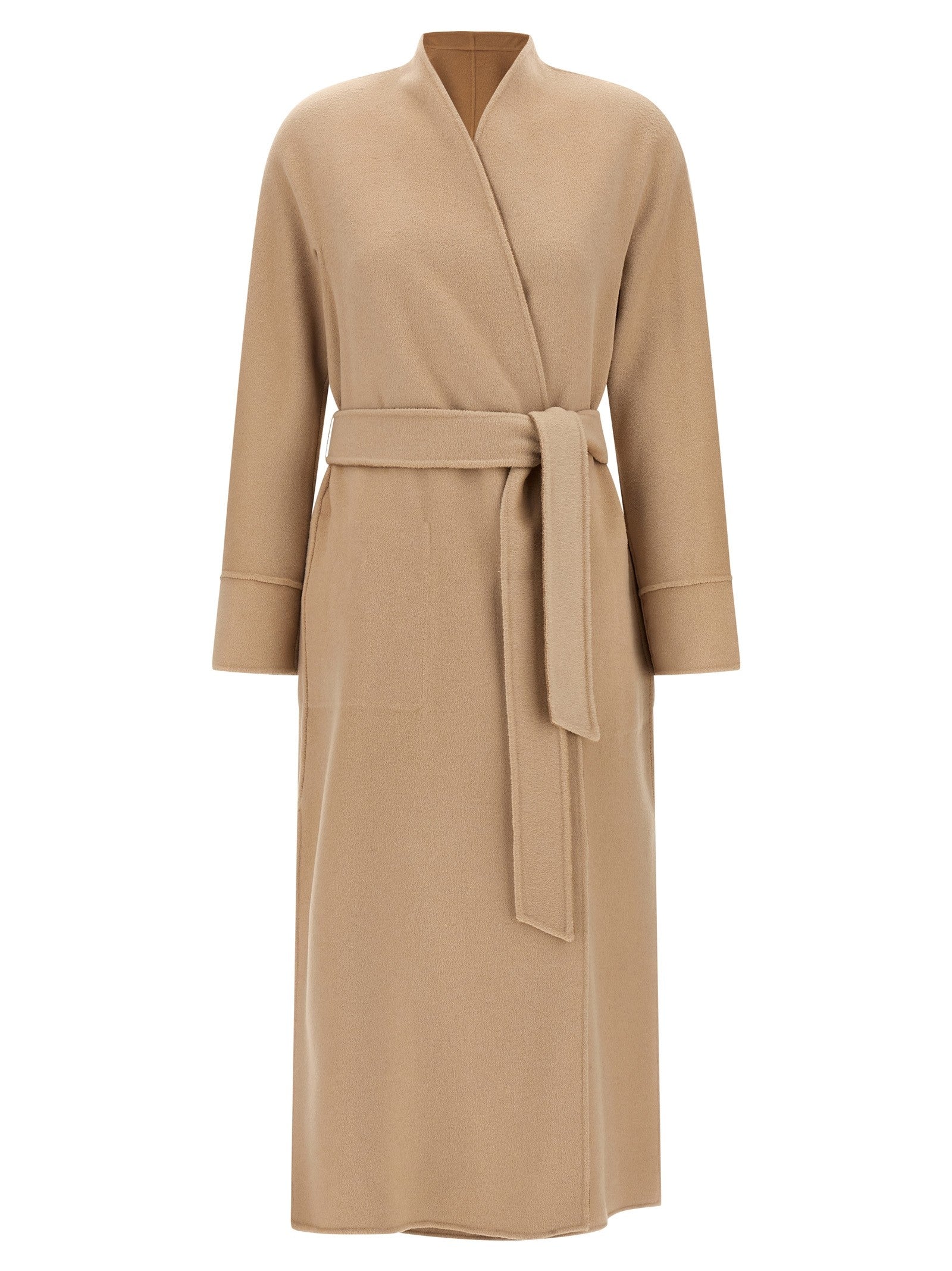 Max Mara Studio Nodo Reversible Coat Beige