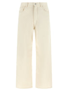 AURALEE Noil Silk Pants White