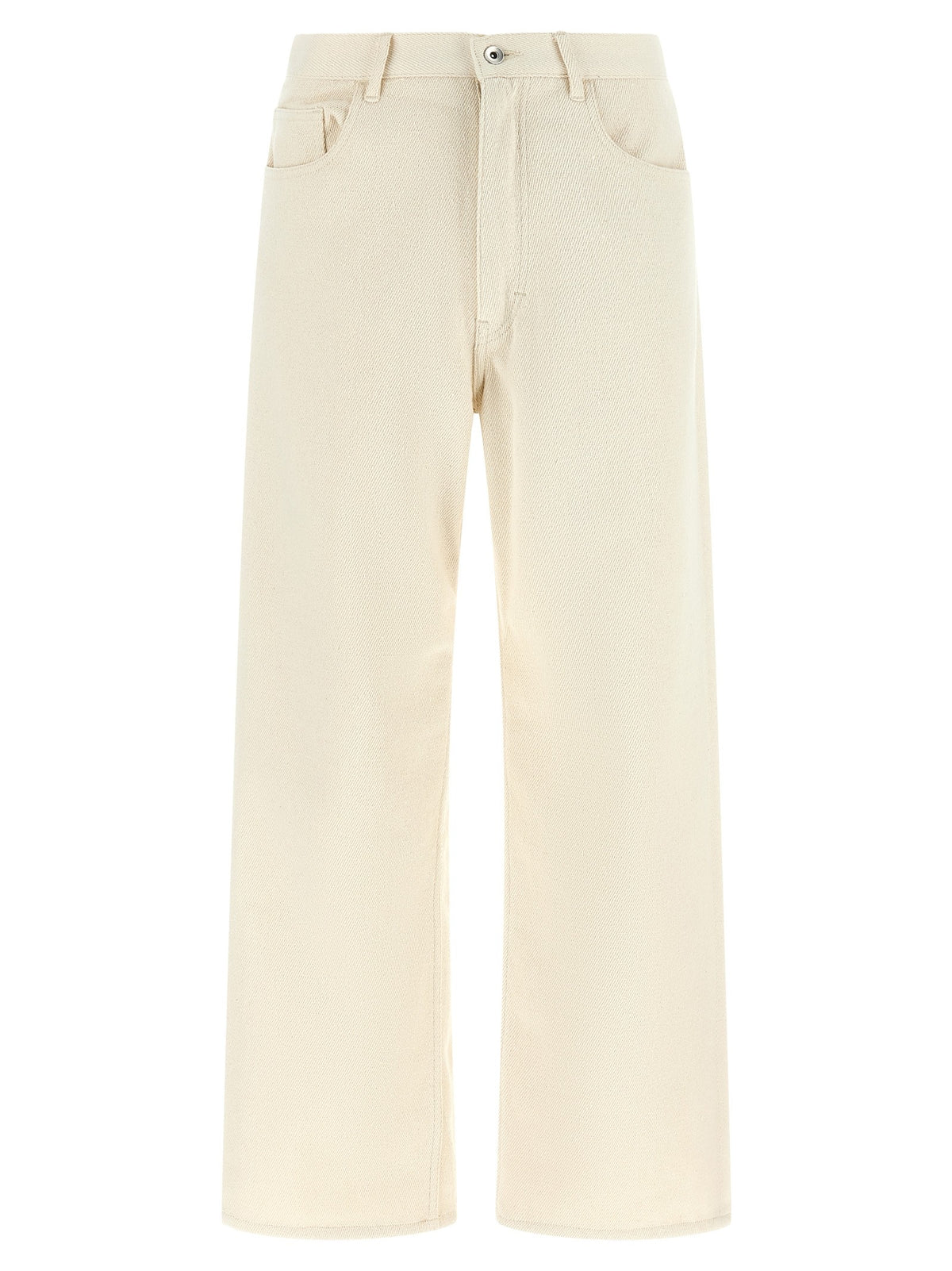 AURALEE Noil Silk Pants White