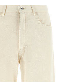 AURALEE Noil Silk Pants White, view 3