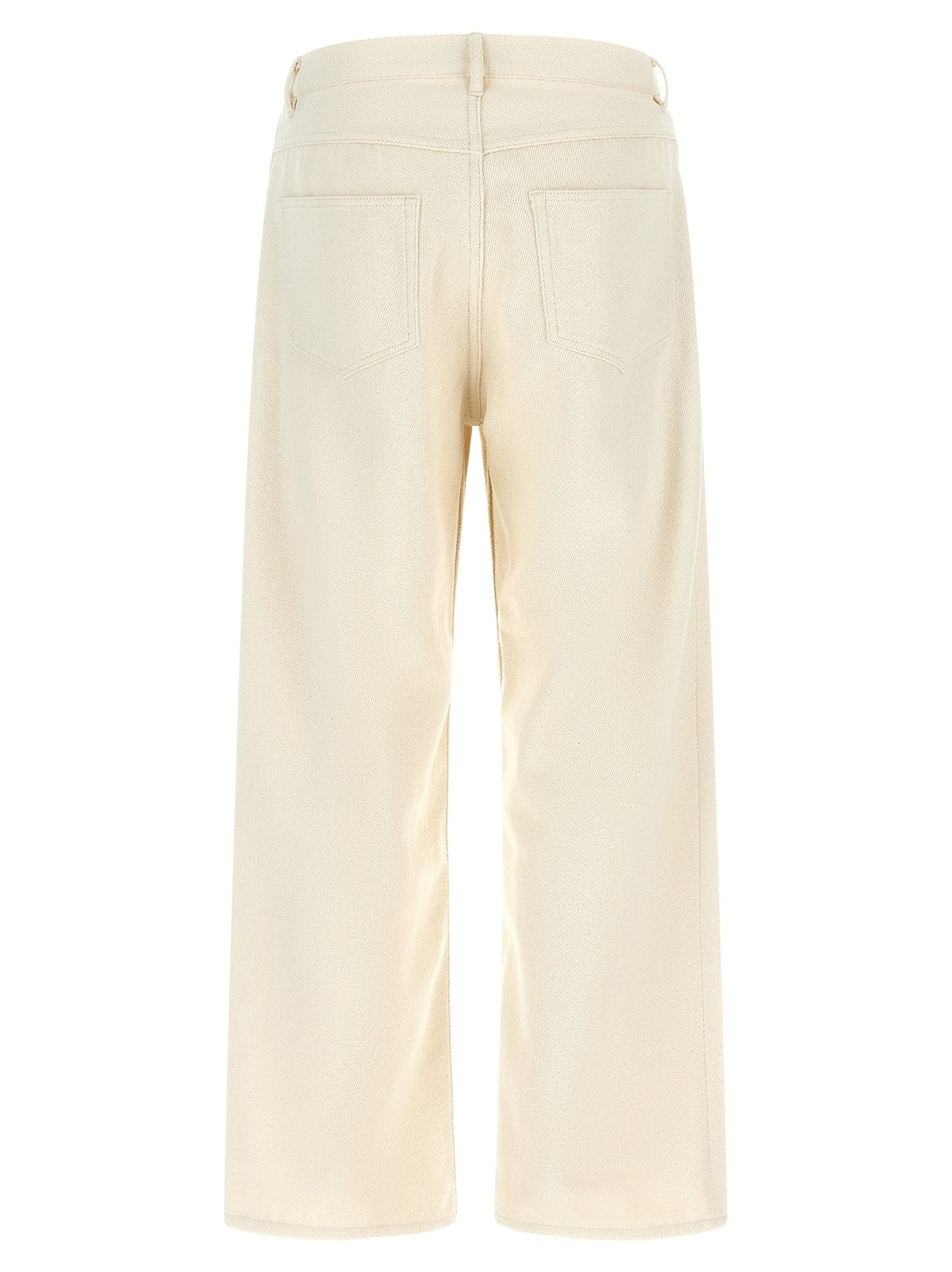 AURALEE Noil Silk Pants White, view 2