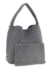 NAGHEDI Nomad Medium Shoulder Bag Grey