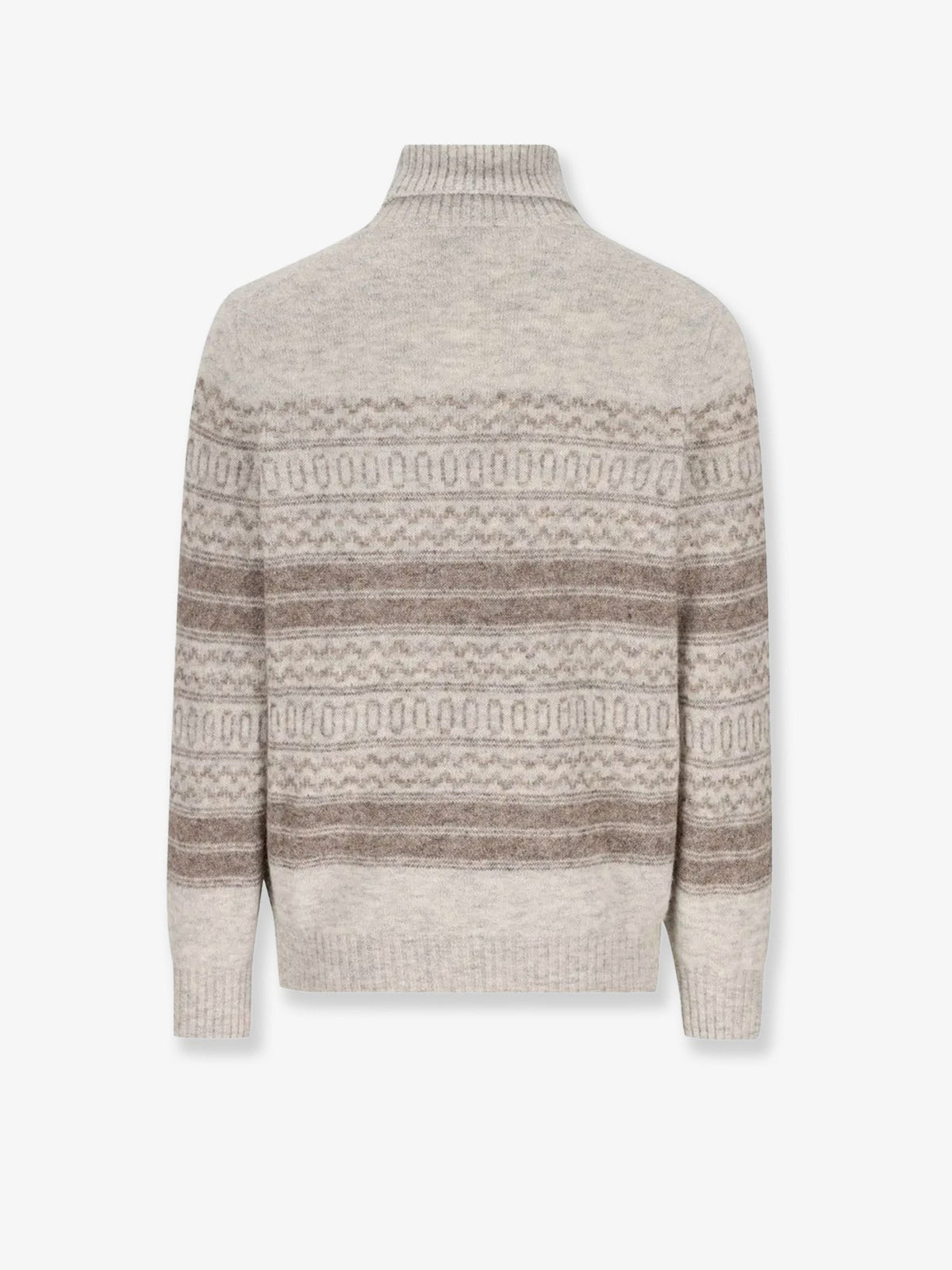 Brunello Cucinelli Men's Cashmere and Wool Blend Sweater Grey, view 2