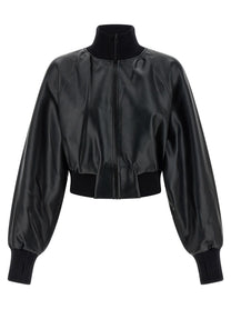 NORMA KAMALI - NORMA KAMALI - High neck bomber jacket - Women’s Outerwear