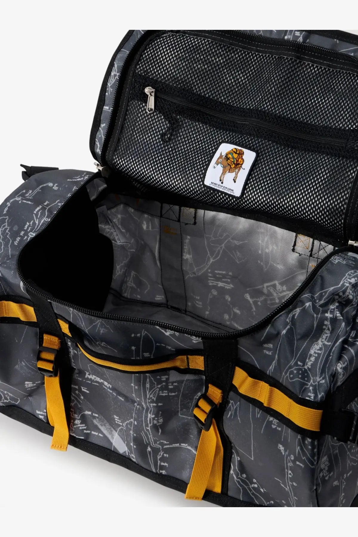 The North Face Men's Recycled Pvc Base Camp Duffel Backpack Grey, view 5