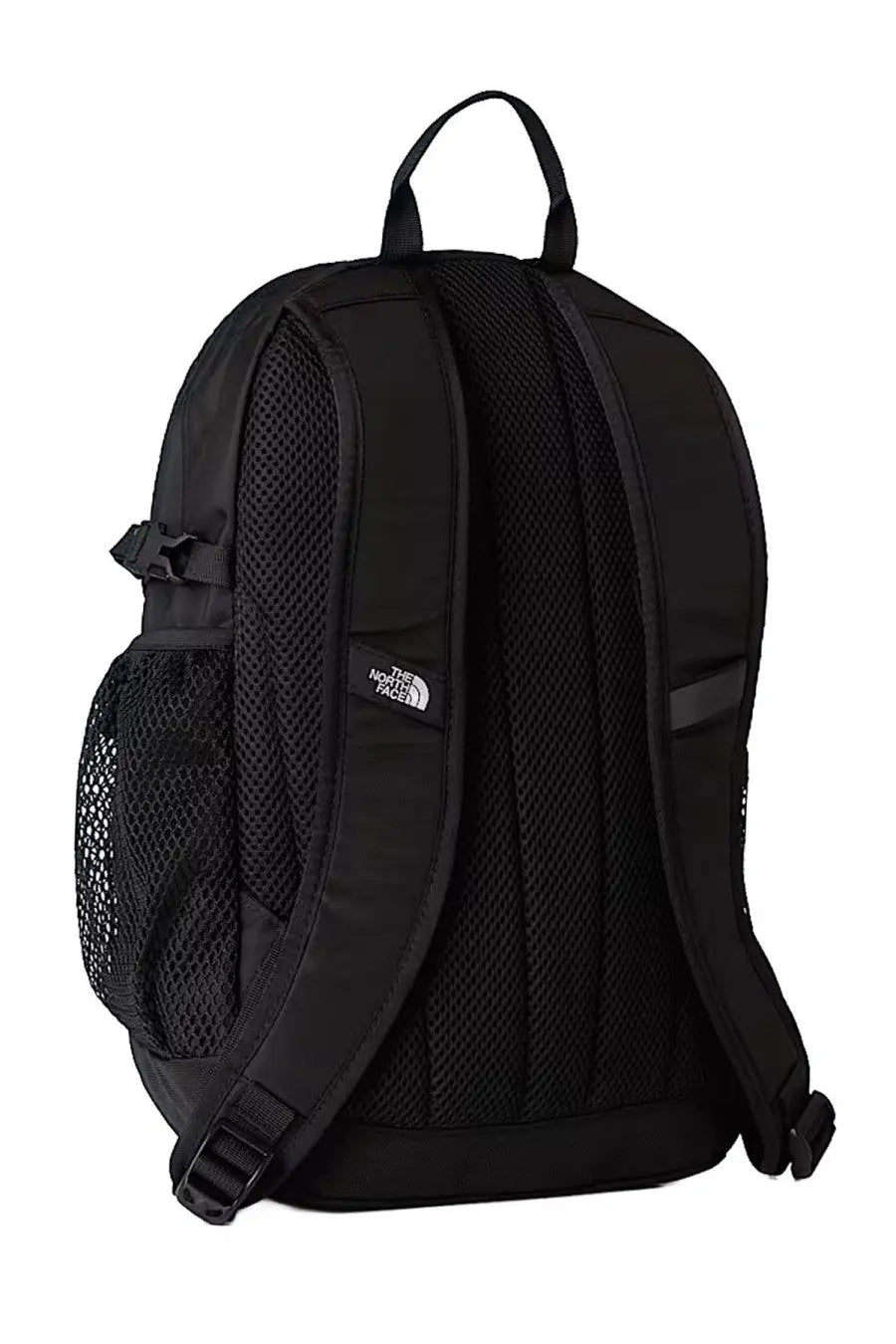 The north face unisex backpack hot shot mini black with mesh panels and a small logo patch