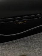 Ferragamo North South Double Gancini Crossbody Bag Black, view 4