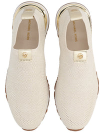 Michael Kors Women's Nova Slip on Sneaker Beige