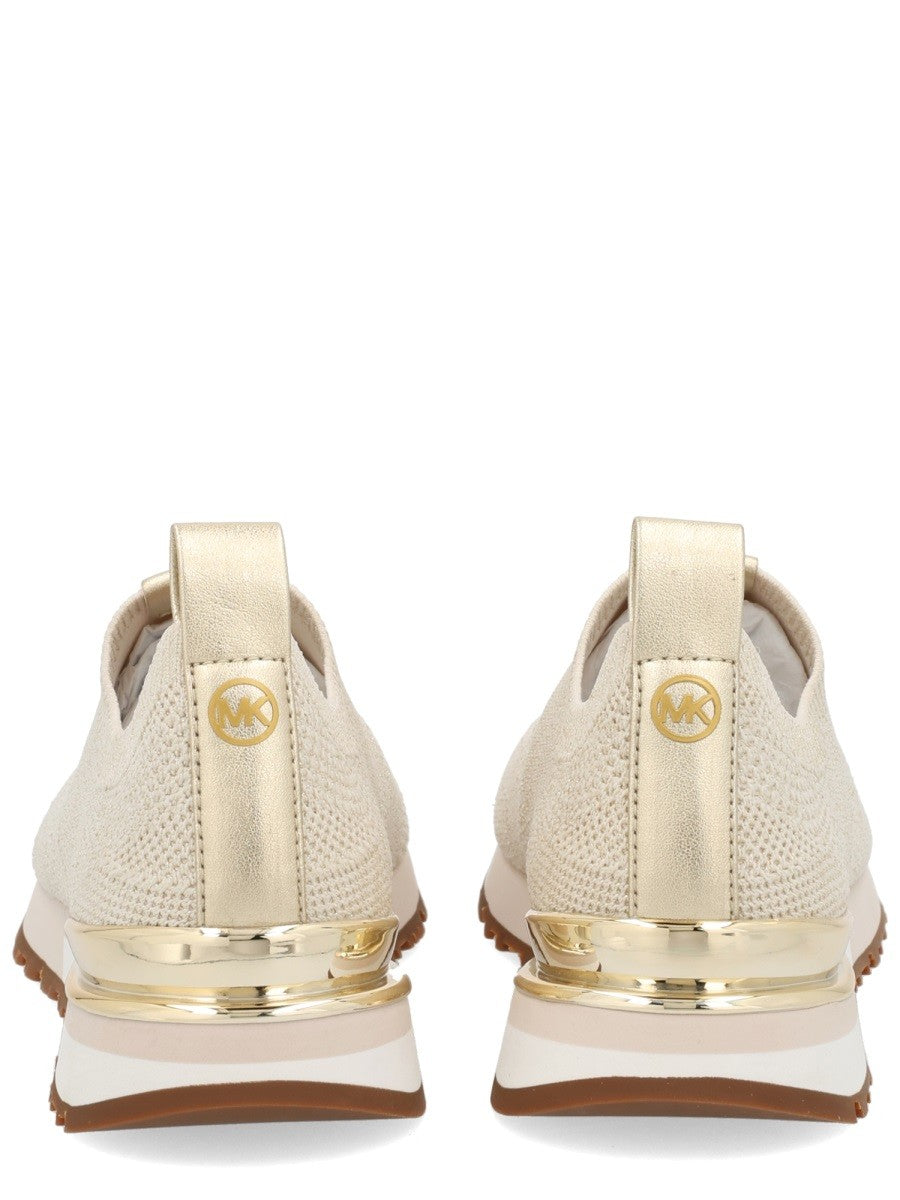 Michael Kors Women's Nova Slip on Sneaker Beige