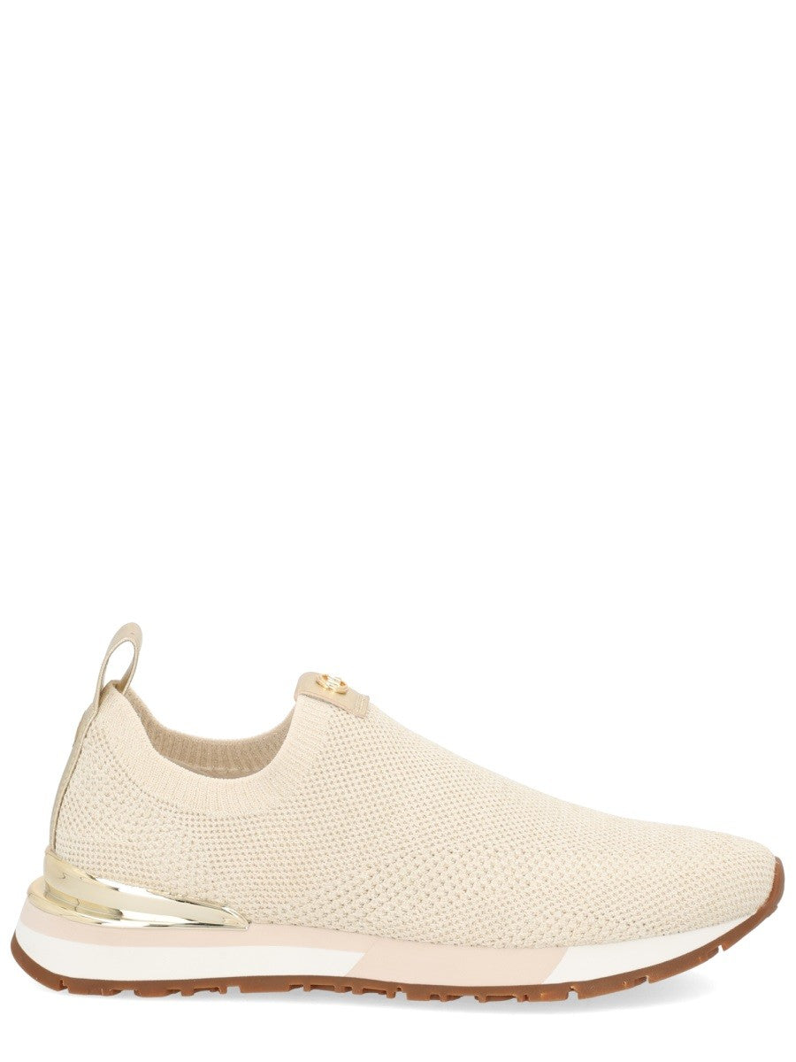 Michael Kors Women's Nova Slip on Sneaker Beige