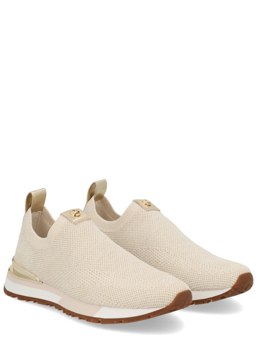 Michael Kors Women's Nova Slip on Sneaker Beige