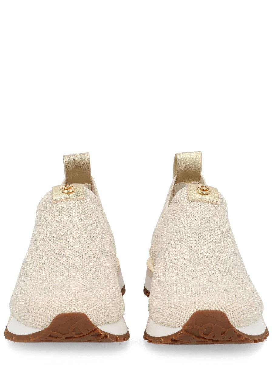 Michael Kors Women's Nova Slip on Sneaker Beige