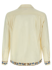 Bode Noveau Vine Shirt Beige