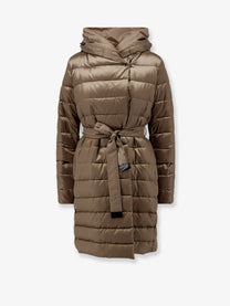 Max Mara The Cube Women's Novef Reversible Water Repellent Satin Down Jacket Beige