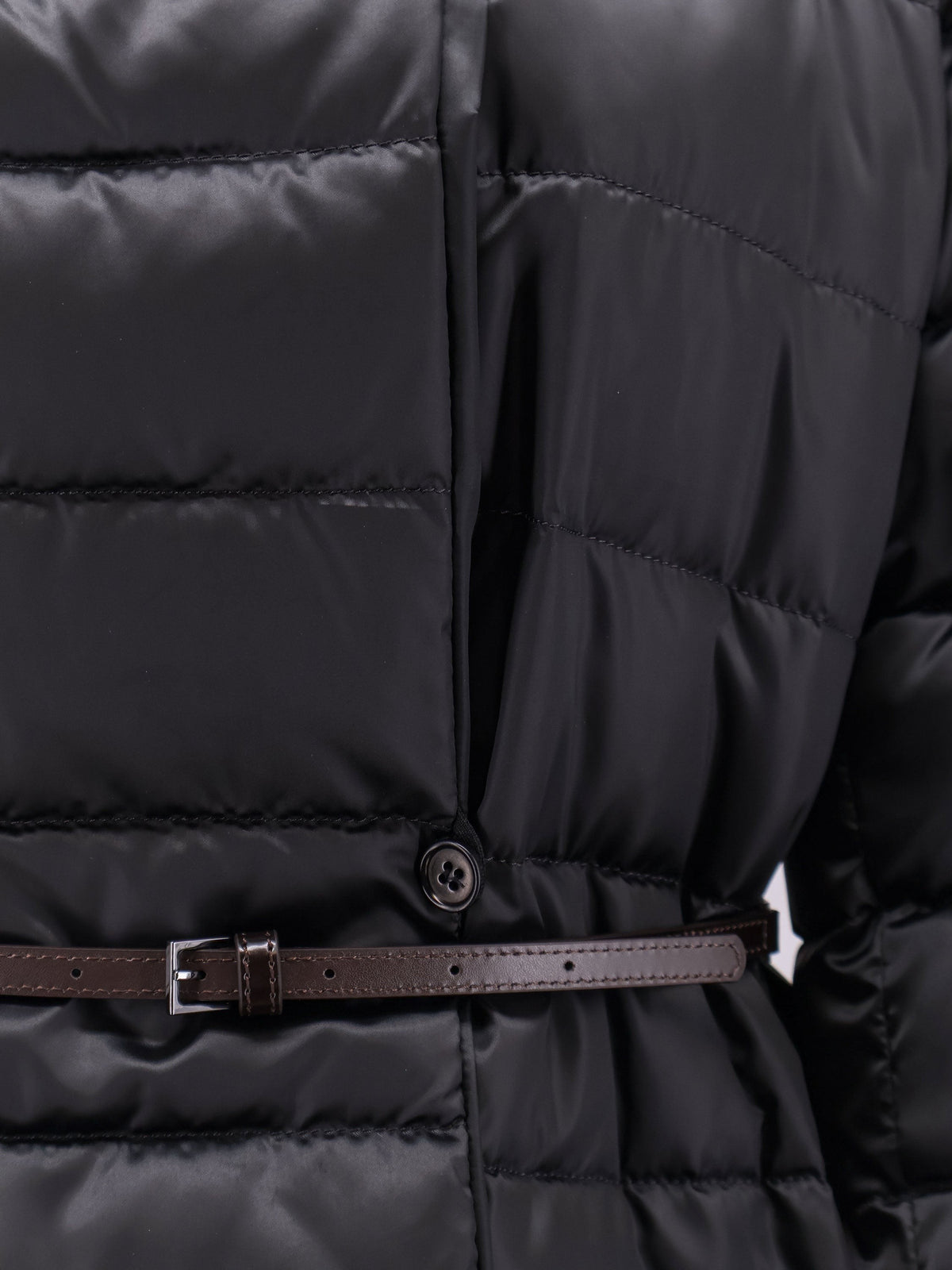Max Mara The Cube Women's Novef the Cube Long Down Jacket Black, view 3