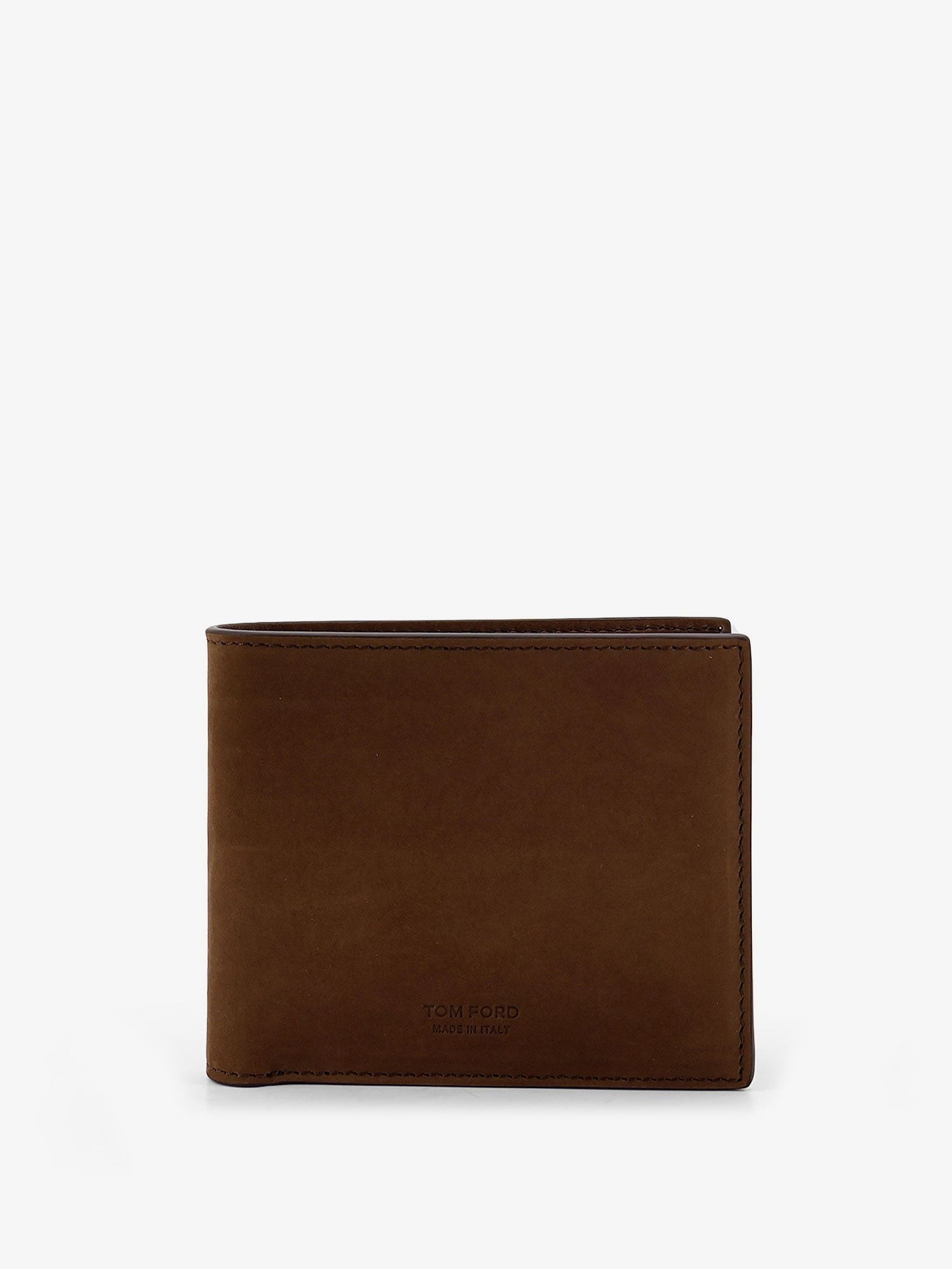 Tom Ford Men's Nubuck Bifold Wallet Brown