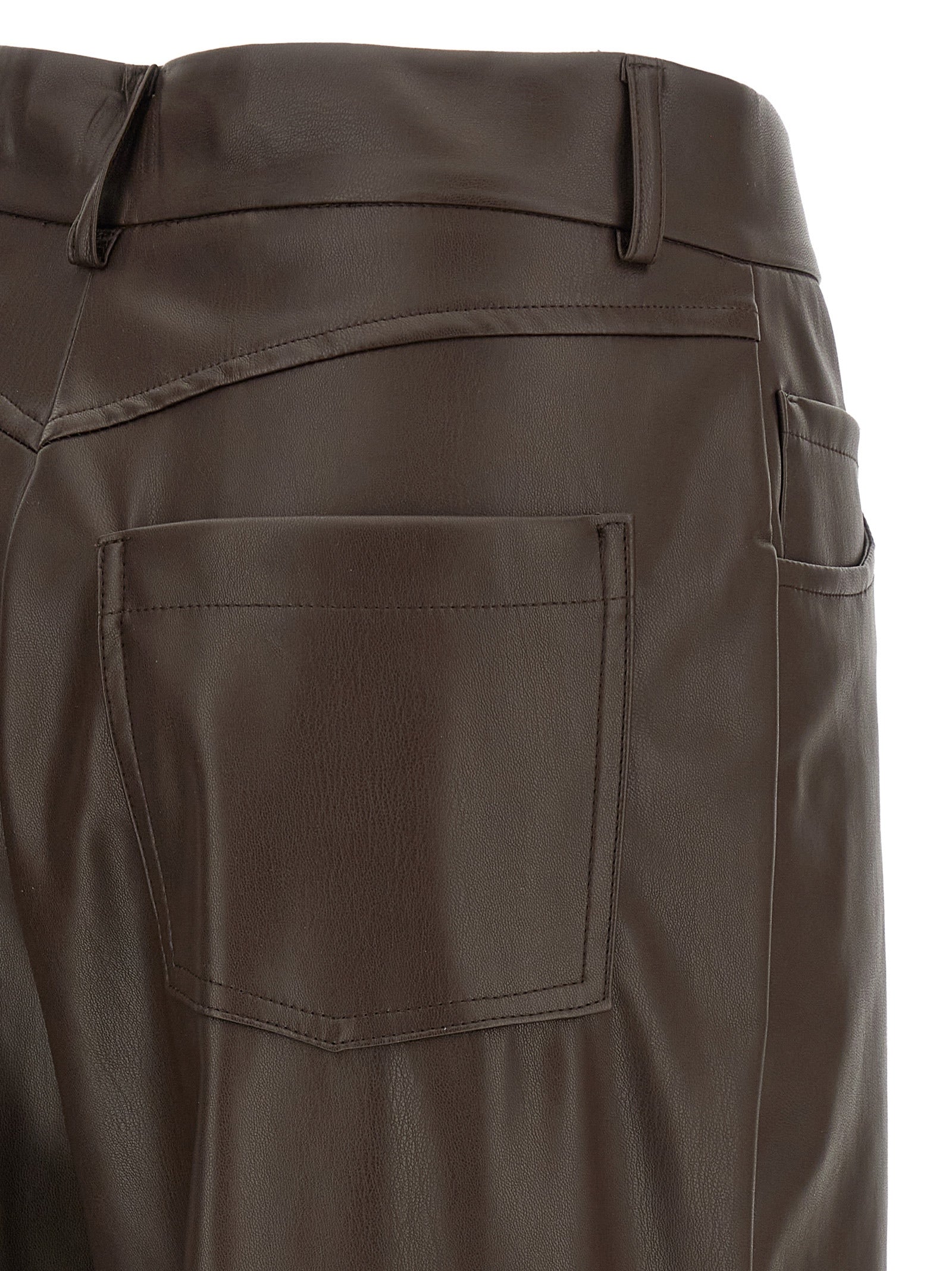 NUDE - NUDE - Leather-effect bermuda shorts - Women’s Bottoms