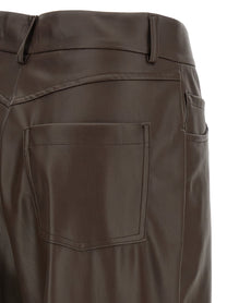NUDE - NUDE - Leather-effect bermuda shorts - Women’s Bottoms