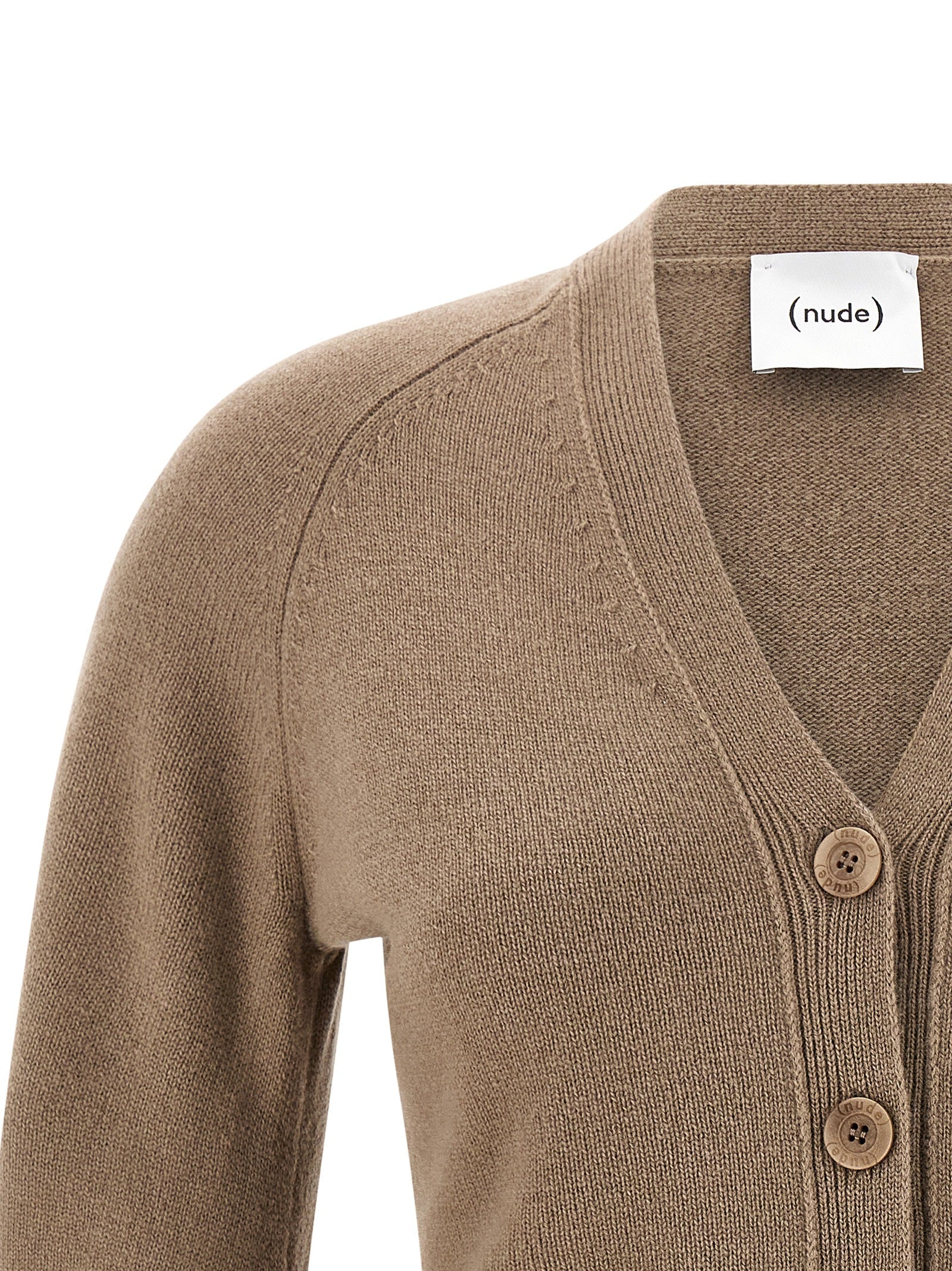 NUDE - NUDE - Curved sleeves cardigan - Women’s Knitwear