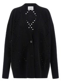 NUDE - NUDE - Argyle cut-out cardigan - Women’s Knitwear