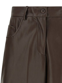 NUDE - NUDE - Leather-effect bermuda shorts - Women’s Bottoms