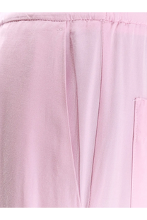 Nude women’s viscose trousers pink soft pink woven fabric pants with subtle texture and clean stitching