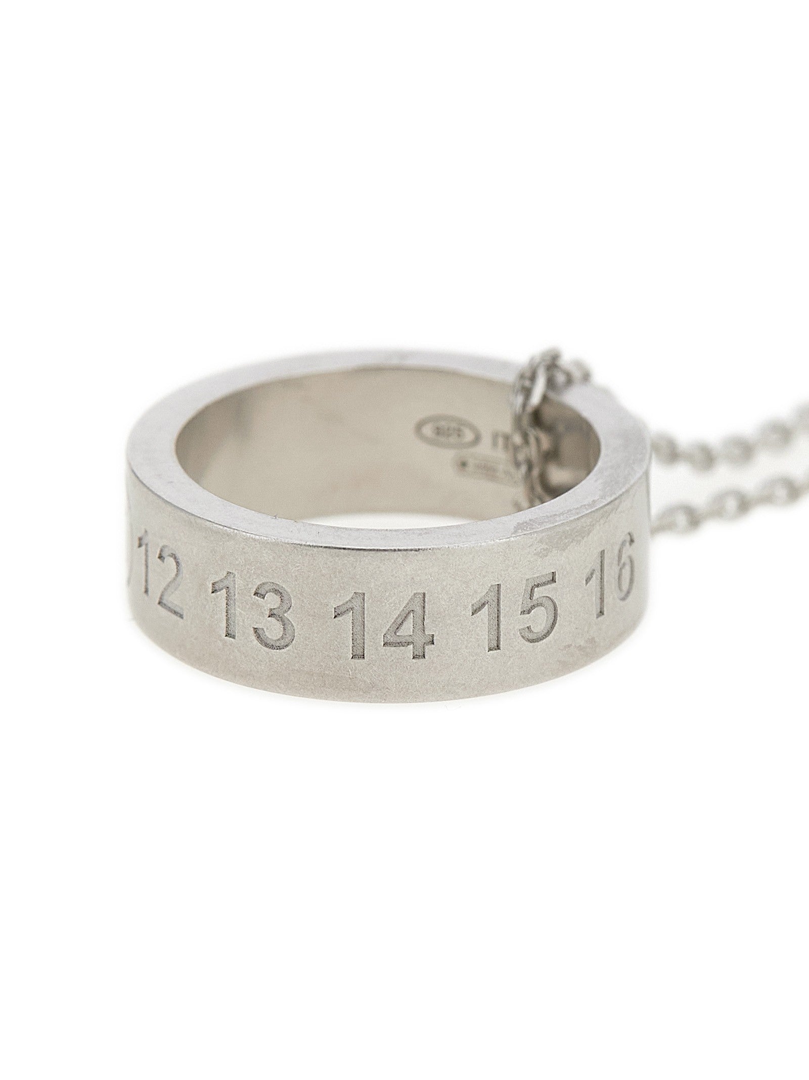 Maison Margiela Number Reference Necklace Silver