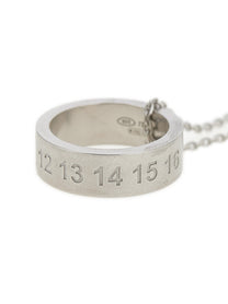 Maison Margiela Number Reference Necklace Silver