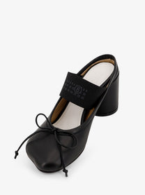 MM6 Maison Margiela Women's Numeric Anatomic Leather Sandals Black