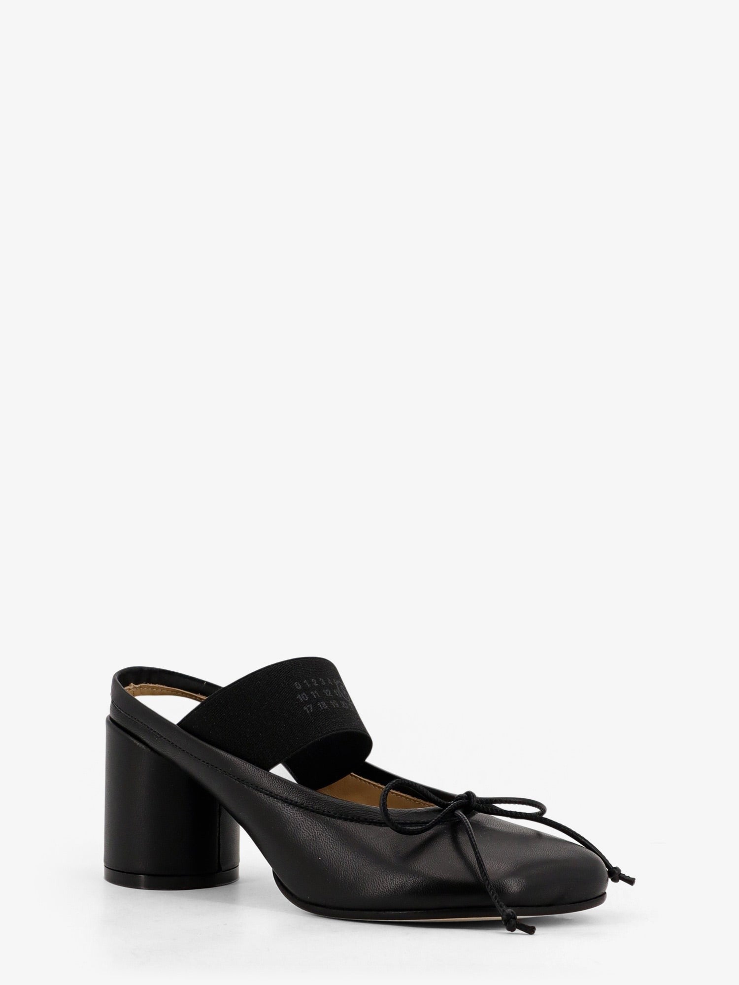 MM6 Maison Margiela Women's Numeric Anatomic Leather Sandals Black