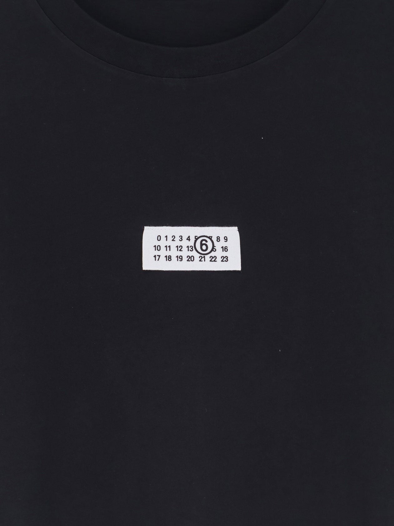 MM6 Maison Margiela Men's Numeric Cotton Shirt Black