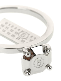 MM6 Maison Margiela Numeric Keyring Silver