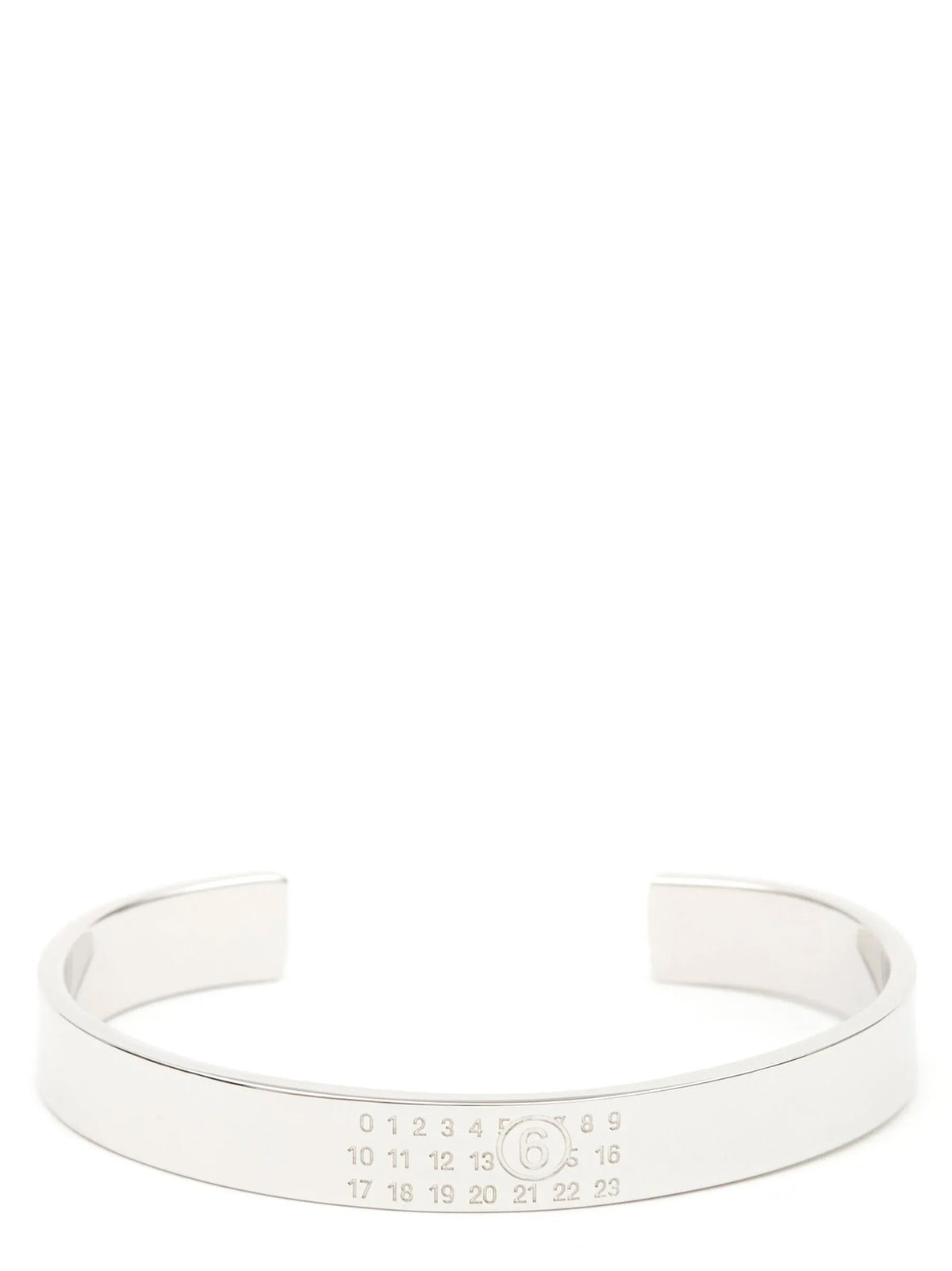 MM6 Maison Margiela Numeric Minimal Signature Bracelet Silver