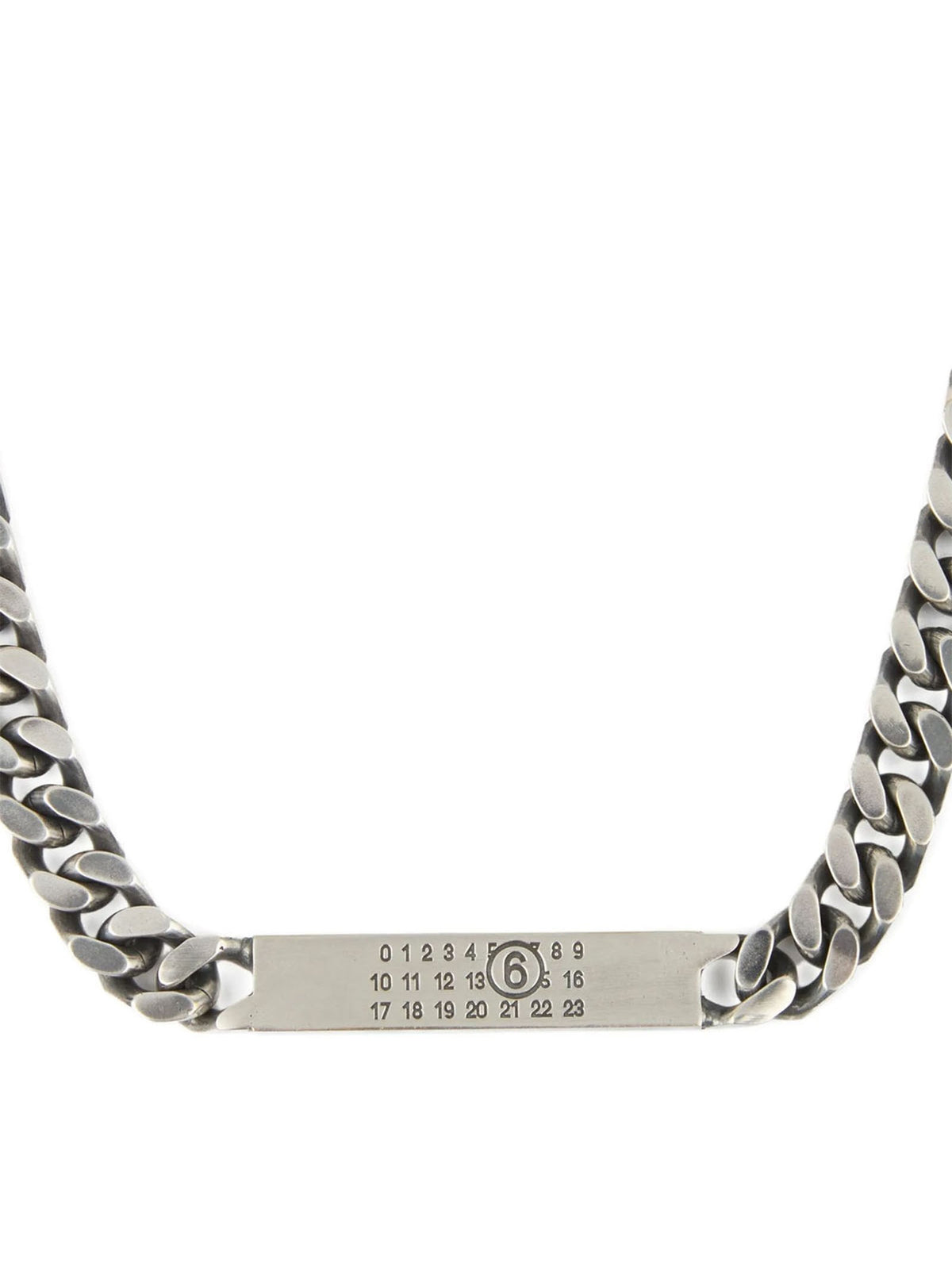MM6 Maison Margiela Numeric Necklace Silver