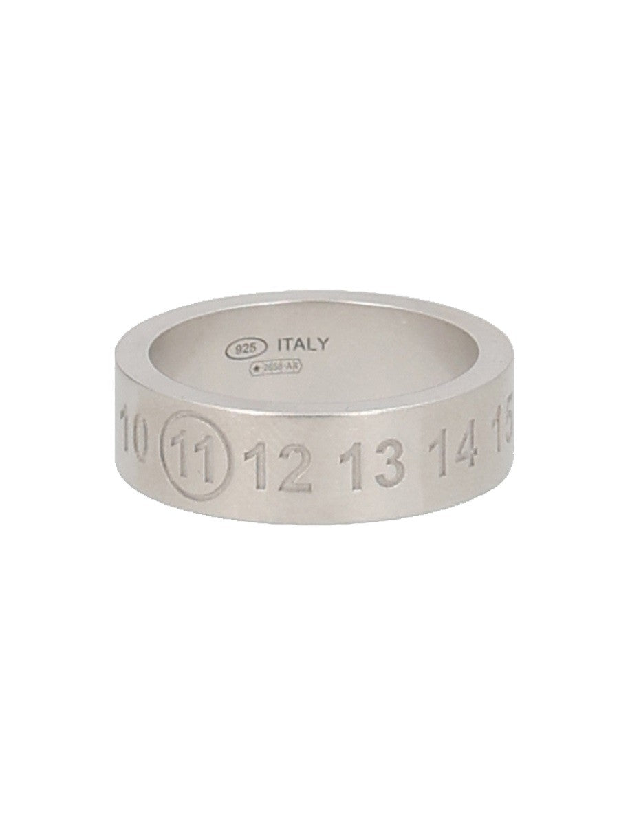 Maison Margiela Men's Numeric Ring Grey