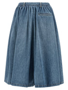 MM6 Maison Margiela Numeric Signature MM6 Bermuda Shorts Blue, view 2