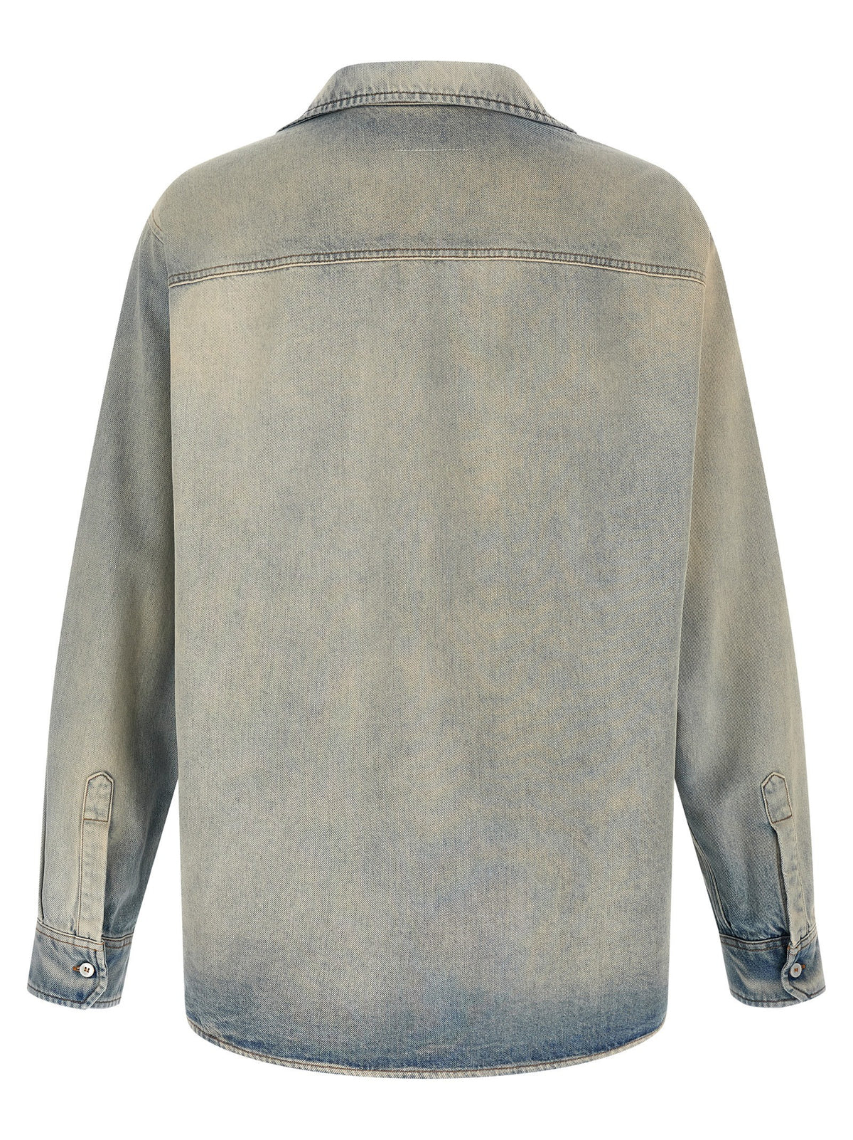 MM6 Maison Margiela Numeric Signature MM6 Denim Shirt Blue, view 2