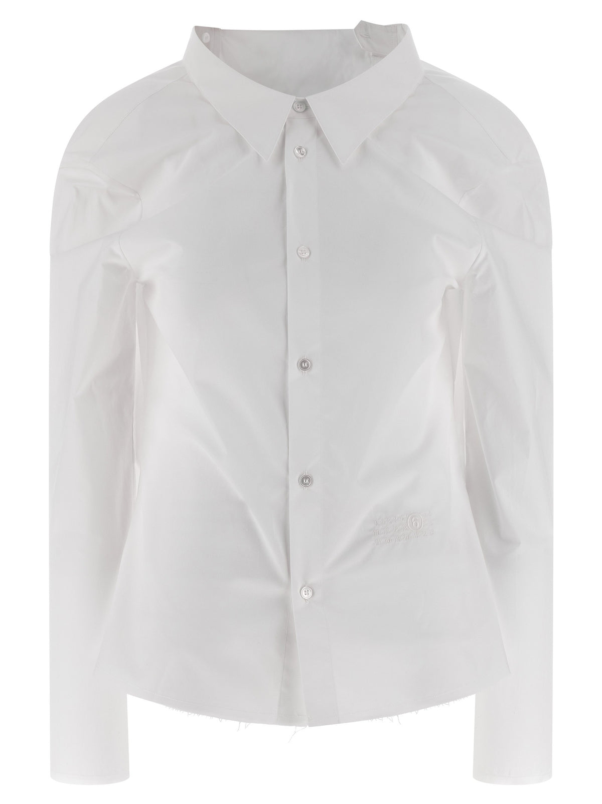 MM6 Maison Margiela Numeric Signature MM6 Embroidered Shirt White