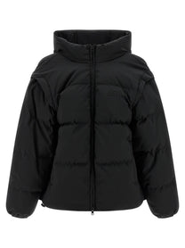 MM6 Maison Margiela Numeric Signature MM6 Embroidery Down Jacket Black