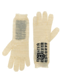 MM6 Maison Margiela Numeric Signature MM6 Gloves White