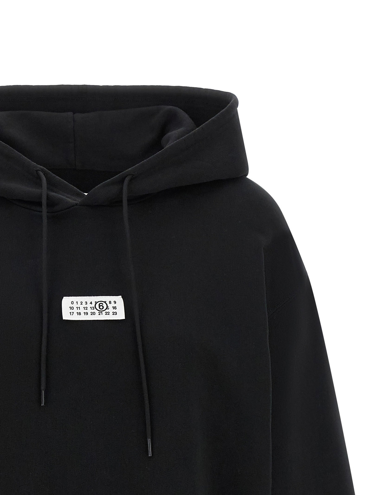 MM6 Maison Margiela Numeric Signature MM6 Hoodie Black