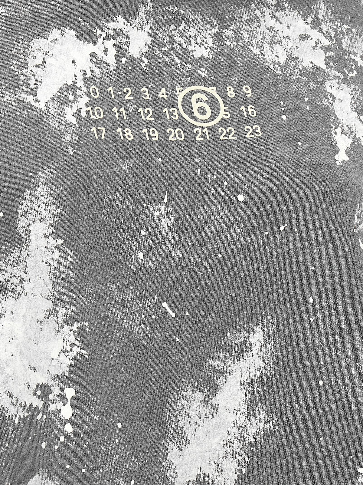 MM6 Maison Margiela Numeric Signature MM6 Hoodie Grey, view 4
