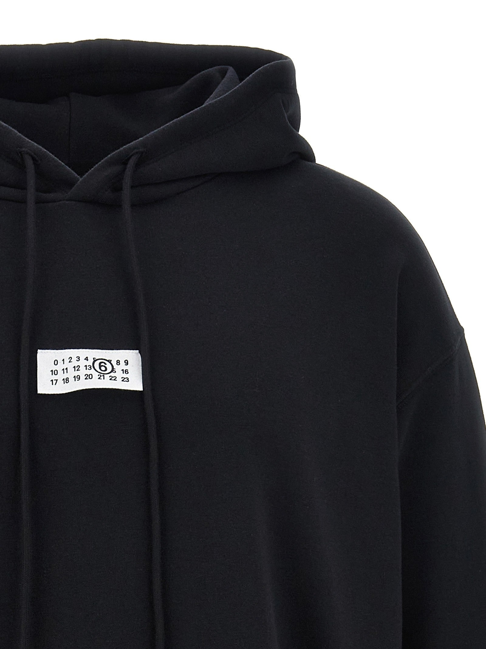 MM6 Maison Margiela Numeric Signature MM6 Hoodie Black