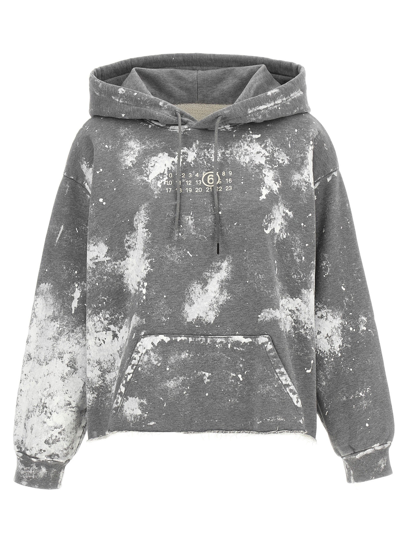 MM6 Maison Margiela Numeric Signature MM6 Hoodie Grey